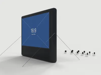 Giant Inflatable Screen 3D model