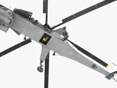  Sikorsky CH-54 Tarhe Helicopter Simplified 