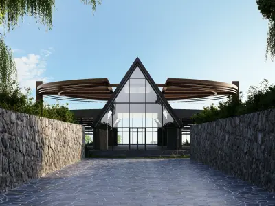 Dream House by the Sea 3D model