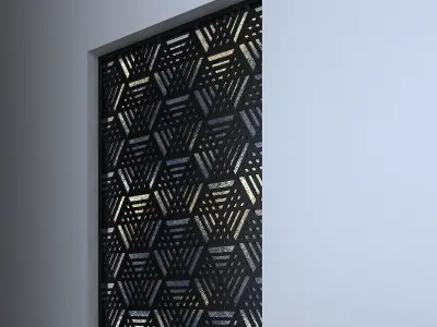3d screen window Low-poly 3D model