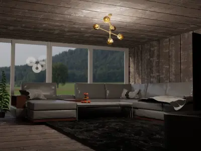 Cozy Interior Set Free 3D model