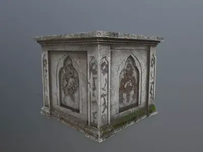 column Low-poly 3D model