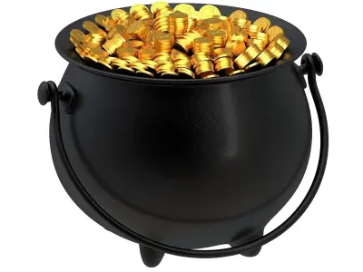 Pot of Gold 03 3D model