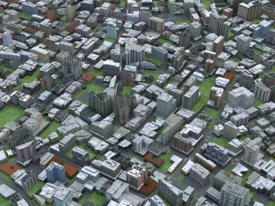 City 88 Low-poly 3D model