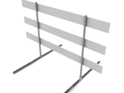 Steel Barricade 01 3D model