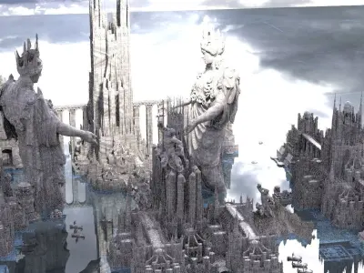 Mount Olympus The Great City of Olympians  3D model