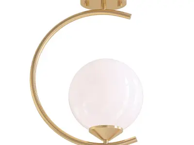 SANTOP ceiling light in gold 3D model