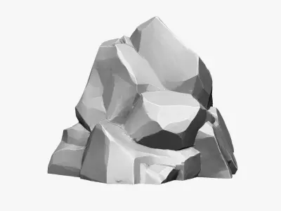 3D Mountain rock Zbrush sculpt 3D model