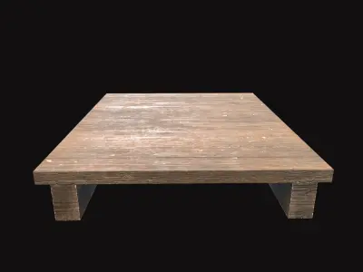 Medieval Floor V02 Low-poly 3D model