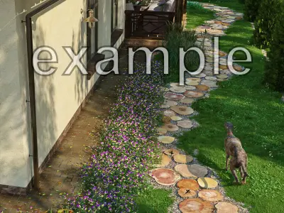 Wood Log Slices 3D model