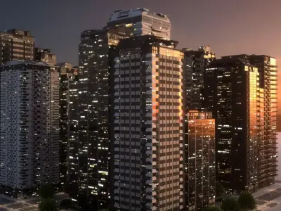 City Block Type B05 3D model