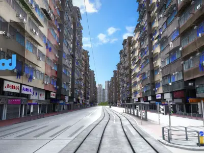 HK Street 0001 3D model