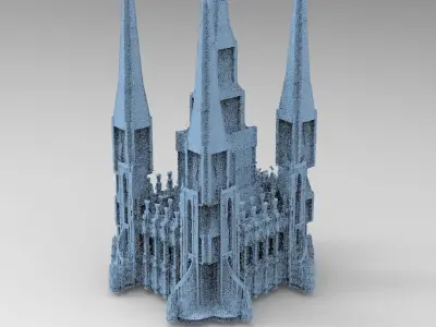 Third age Fort architecture 2 models  3D model