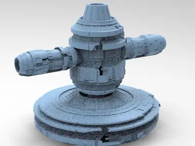 Moon Base Droid Relay Dome 2 3D model