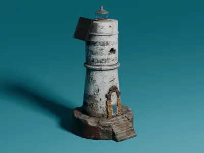 Lighthouse 3D model 7