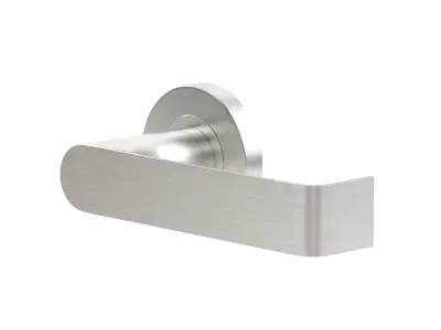Compliant Satin Stainless Steel Door Handle 3D model