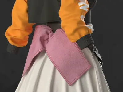 Sci-Fi Fantasy Wear 03 - 63 Marvelous Designer and Clo3D 3D model