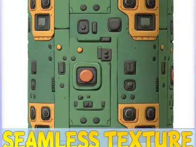 SciFi Seamless Texture Texture 34