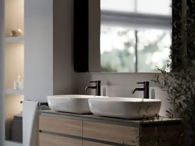 German modern bathroom 1 3D model