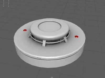 Smoke Detector Low-poly 3D model