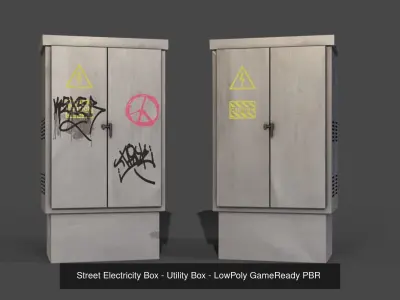 Street GameReady PBR Props- LowPoly AR 3D Model Pack