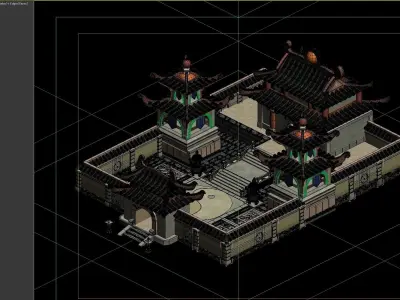 Ancient Architecture 3D model 9