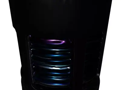 Futuristic Energy Cell Power Core Low-poly 3D model