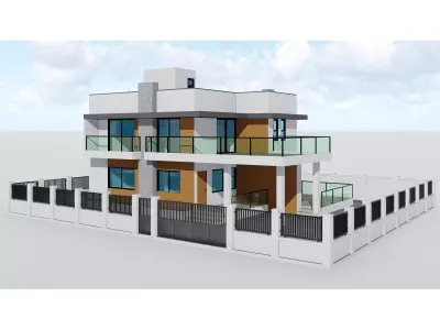 Two Story House 2 3D model