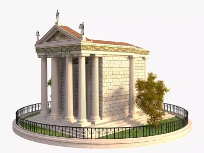Temple of Aesculapius 3D model
