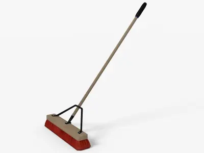 Push Broom Low-poly 3D model