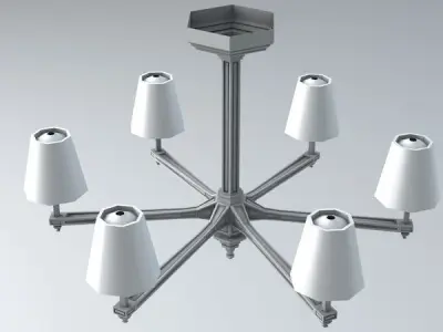 Fancy Chandeliers 3D model