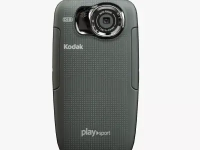 Kodak PlaySport ZX5 pocket camcorder Low-poly 3D model