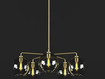 Sculptural Glass Globe 3D model