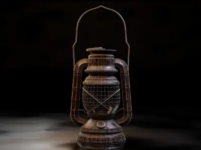 Old oil lantern-Lantern 3D model