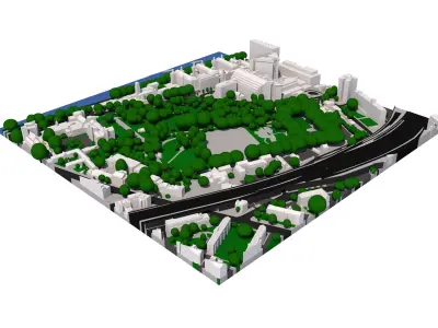 London city tile Level 2 block TQ3079 South East 3D model