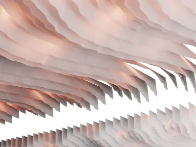 Fabric suspended ceiling  6 3D model