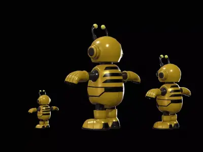Minirobotic6Pack3 Low-poly 3D model