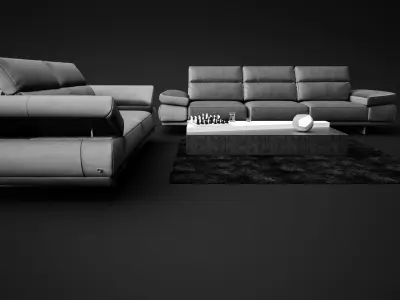 Sofa Set - Preludio Natuzzi Italia 08 3D model
