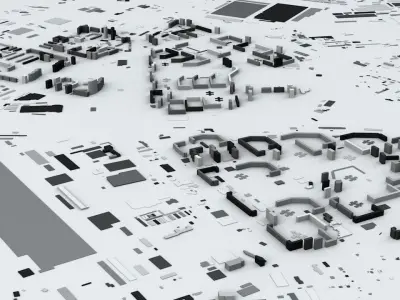 Yekaterinburg Streets and Buildings 3D model