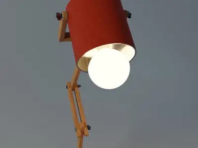 Articulated lamp Low-poly 3D model