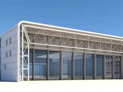 3D Warehouse Building 3D model