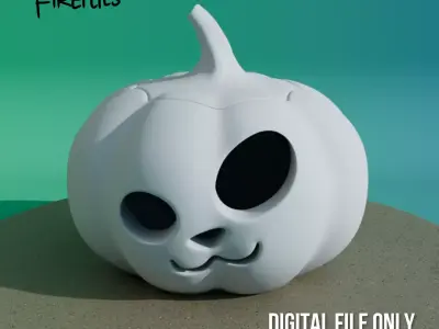 Kawaii Jack-O-Lantern Pumpkin 3D print model