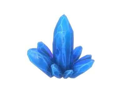 Stylized Crystal Low-poly 3D model purchase