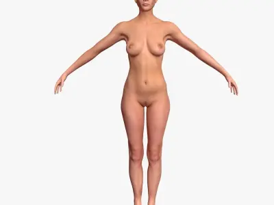 Realistic Female Character 3D model