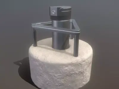 Groundwater Measure Pipe Low-Poly Version 3  Low-poly 3D model