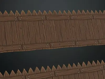 Antique Slat-style Wood Panel Texture