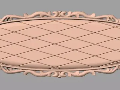 European furniture 3D relief models for CNC wood engraving E158 3D model
