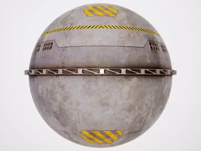 PBR Sci-Fi Texture Pack 04 Low-poly 3D model
