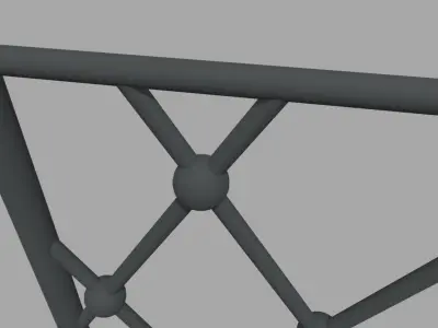 Fence 04 Low-poly 3D model