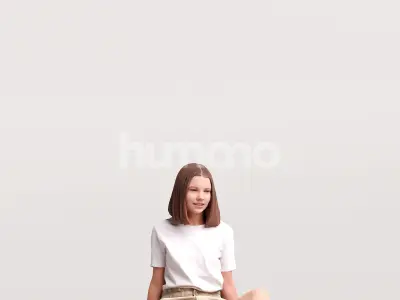 Humano 12 - Collection 2306 - CASUAL PEOPLE MIX -12 x 3D models  3D model
